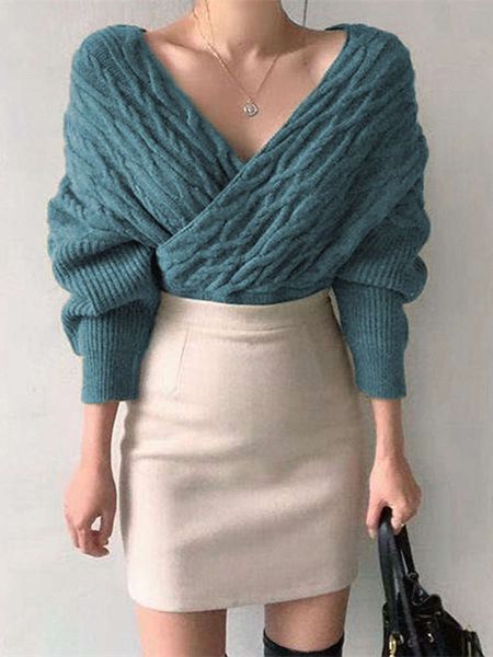 fashion for one shoulder v-neck twist sweater 2020 new women in autumn and winter luxury, White;black
fashion for one shoulder v-neck twist sweater 2020 new women in autumn and winter luxury, White;black