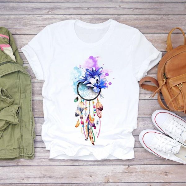 women feather watercolor web 90s fashion style casual print lady t-shirts womens graphic t shirt ladies female tee t-shirt, White
women feather watercolor web 90s fashion style casual print lady t-shirts womens graphic t shirt ladies female tee t-shirt, White