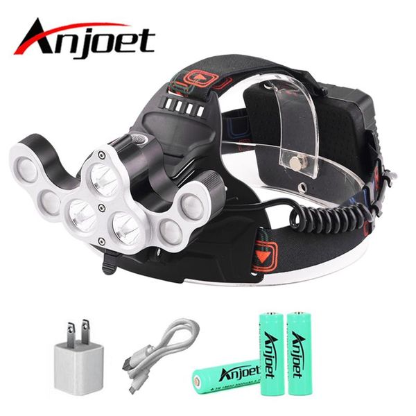 head lamps anjoet led headlight 7 headlamp 3xt6 torch lamp use 3*18650 battery by fishing camp + usb cable
head lamps anjoet led headlight 7 headlamp 3xt6 torch lamp use 3*18650 battery by fishing camp + usb cable
