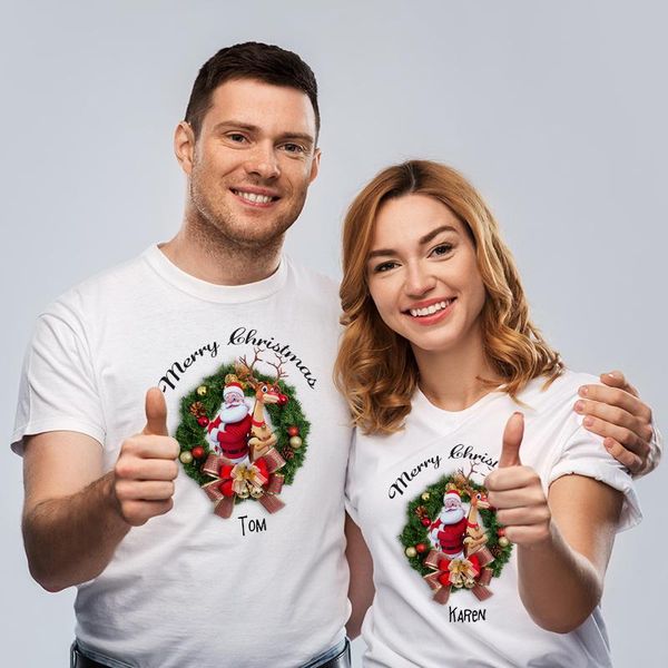 men's t-shirts 2021 diy personalized family matching clothes christmas cotton t-shirt father mother daughter son men women mens tee sh, White;black
men's t-shirts 2021 diy personalized family matching clothes christmas cotton t-shirt father mother daughter son men women mens tee sh, White;black