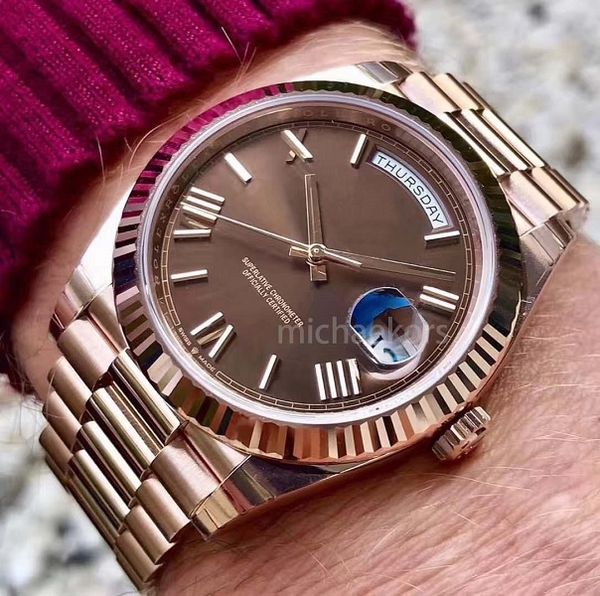 daydate yellow rose gold watch mens women luxury watch day-date president automatic designer watches mechanical roma dial wristwatch, Slivery;brown
daydate yellow rose gold watch mens women luxury watch day-date president automatic designer watches mechanical roma dial wristwatch, Slivery;brown