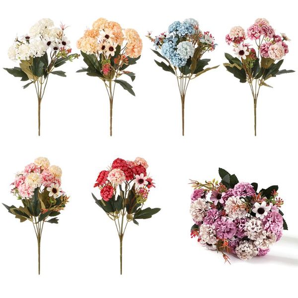 decorative flowers & wreaths 15head silk hydrangea artificial fower colorful wedding bouquet fake flower party gifts diy crafts home decor s
decorative flowers & wreaths 15head silk hydrangea artificial fower colorful wedding bouquet fake flower party gifts diy crafts home decor s