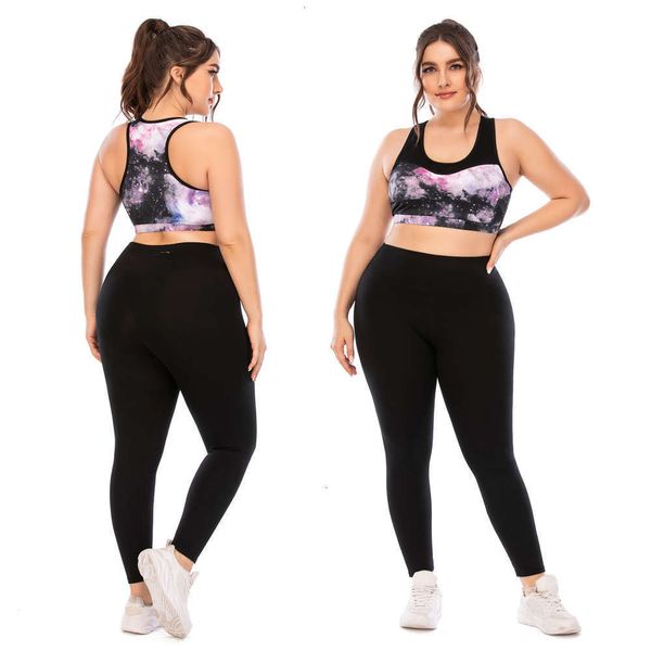 2021fitness large size yoga suit tight barbie pants sports bra aoshili 12041 + 12042, Gray
2021fitness large size yoga suit tight barbie pants sports bra aoshili 12041 + 12042, Gray