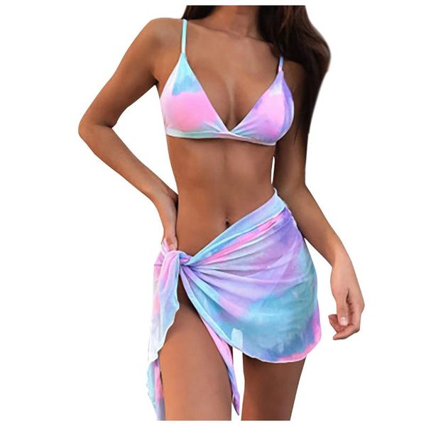 women's swimwear tie-dye print 3 piece swimsuit female mesh bikini 2021 long sleeve women knot biquini beach wear bathing suit#g3, White;black
women's swimwear tie-dye print 3 piece swimsuit female mesh bikini 2021 long sleeve women knot biquini beach wear bathing suit#g3, White;black