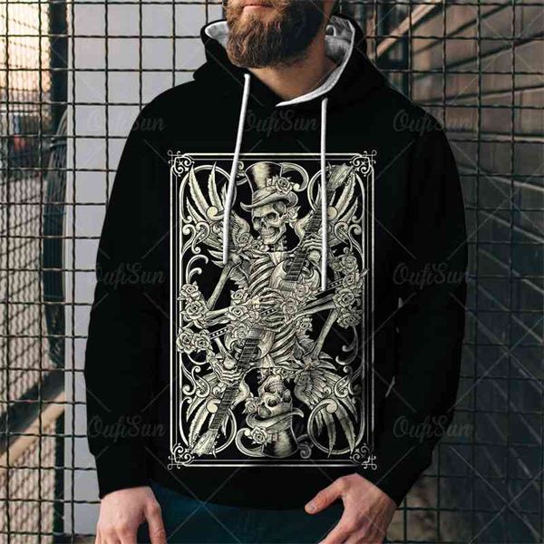 2021 spring and autumn fashion street casual skull playing card pattern 3d printing men's/women's universal hoodie oversize 4xl, Black
2021 spring and autumn fashion street casual skull playing card pattern 3d printing men's/women's universal hoodie oversize 4xl, Black