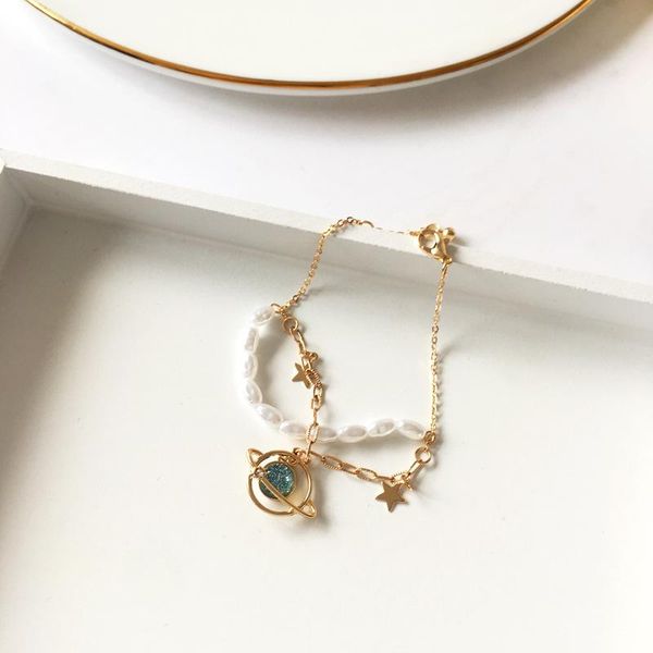 bangle bangle-244 beautiful planet pendant bracelet temperament small fresh girl pearl personality cute student, Black
bangle bangle-244 beautiful planet pendant bracelet temperament small fresh girl pearl personality cute student, Black