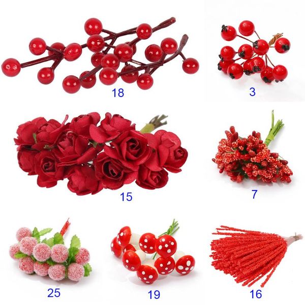 decorative flowers & wreaths 1 set artificial red flower stamens wedding decoration wreath for diy floral decor craft
decorative flowers & wreaths 1 set artificial red flower stamens wedding decoration wreath for diy floral decor craft