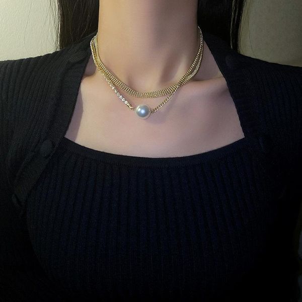 chokers classic rhinestone women's pearl choker necklaces simple fashion female double chain necklace jewelry romantic valentine gift, Golden;silver
chokers classic rhinestone women's pearl choker necklaces simple fashion female double chain necklace jewelry romantic valentine gift, Golden;silver