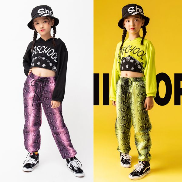 hip hop clothes girls dance costume kids cropped fluorescent green snake print pants ballroom modern jazz performance wear b2237, Black;red
hip hop clothes girls dance costume kids cropped fluorescent green snake print pants ballroom modern jazz performance wear b2237, Black;red