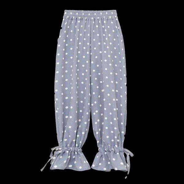 women's pants & capris heliar polka dots trousers official lady beam foot loose female 2021 summer preppyt style elastic waist for wome, Black;white
women's pants & capris heliar polka dots trousers official lady beam foot loose female 2021 summer preppyt style elastic waist for wome, Black;white