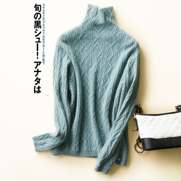 2021 new women's autumn winter pullover 100% cashmere knitting turtleneck thickening female jumper warm long sleeve women sweater cvrj, White;black
2021 new women's autumn winter pullover 100% cashmere knitting turtleneck thickening female jumper warm long sleeve women sweater cvrj, White;black