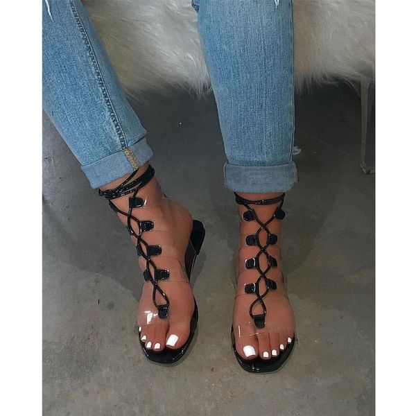 sandals women fashion transparent straps 2021 summer outdoor beach flat shoes plus size 34-43, Black
sandals women fashion transparent straps 2021 summer outdoor beach flat shoes plus size 34-43, Black