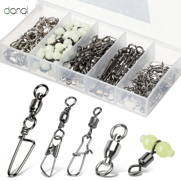 fishing hooks donql 50pcs/box rolling connector swivels interlock snap trolling rigging 3 way luminous fishhook lure tackle
fishing hooks donql 50pcs/box rolling connector swivels interlock snap trolling rigging 3 way luminous fishhook lure tackle