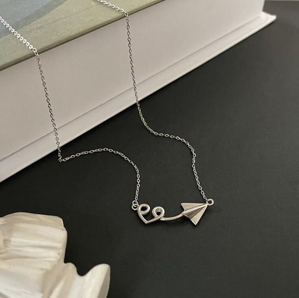 pendant necklaces love metal airplane simple temperament clavicle chain elegant women luxury unusual high-end exquisite summer necklace, Silver
pendant necklaces love metal airplane simple temperament clavicle chain elegant women luxury unusual high-end exquisite summer necklace, Silver