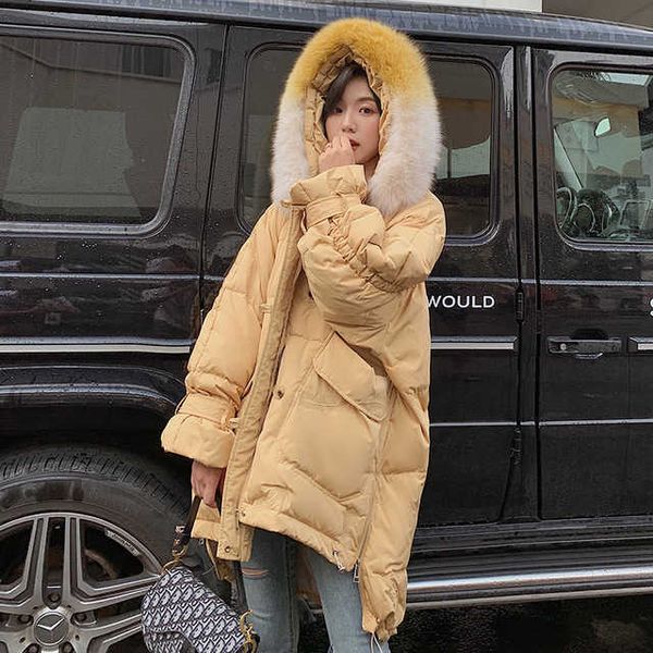 winter fluffy duck down coat female fashion hit color big real fox fur collar warm jackets hooded thicker warm coat f117 sh190913, Black
winter fluffy duck down coat female fashion hit color big real fox fur collar warm jackets hooded thicker warm coat f117 sh190913, Black