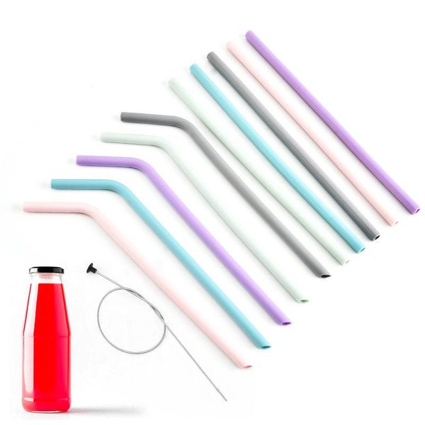 23cm colorful silicone drinking straw eco-friendly reusable straws for home party bar drinking tools kitchen accessories
23cm colorful silicone drinking straw eco-friendly reusable straws for home party bar drinking tools kitchen accessories