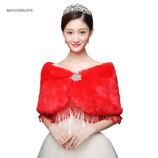wraps & jackets fashion women' faux fur shawl wrap cape for party winter bridal wedding cover up with brooch scarf stoles dress, White
wraps & jackets fashion women' faux fur shawl wrap cape for party winter bridal wedding cover up with brooch scarf stoles dress, White