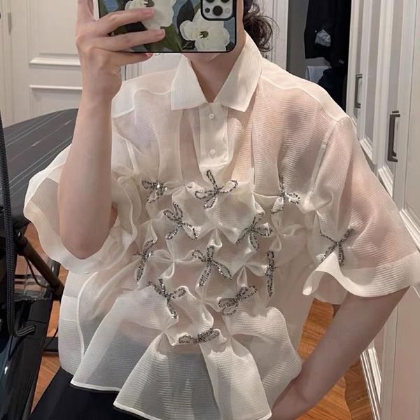 women's blouses & shirts jsxdhk fashion designer luxury summer white 2021 women mesh diamonds bow short sleeve female casual loose shir
women's blouses & shirts jsxdhk fashion designer luxury summer white 2021 women mesh diamonds bow short sleeve female casual loose shir