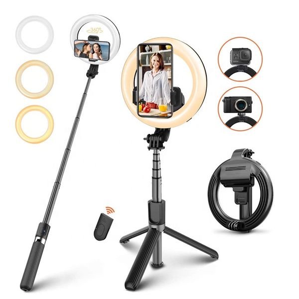 mkglobal l07 selfie stick with 5 inch led selfie ring light with tripods stand folding tripod selfie for makeup live stream
mkglobal l07 selfie stick with 5 inch led selfie ring light with tripods stand folding tripod selfie for makeup live stream