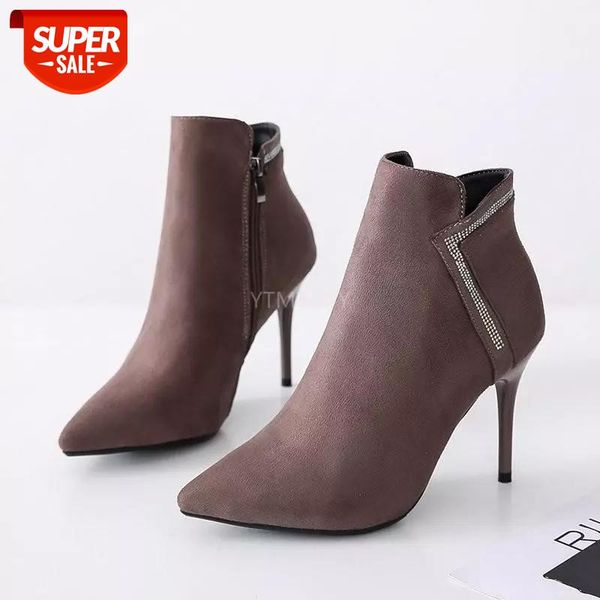 new autumn winter boots women pointed toe ladies ankle zip short high heels size 34-39 botas altas mujer calzado mujer #sq5r, Black
new autumn winter boots women pointed toe ladies ankle zip short high heels size 34-39 botas altas mujer calzado mujer #sq5r, Black