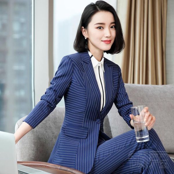 women's suits & blazers women formal suit striped pant office lady 2 piece set blazer pants business work trousers jacket female outfit, White;black
women's suits & blazers women formal suit striped pant office lady 2 piece set blazer pants business work trousers jacket female outfit, White;black