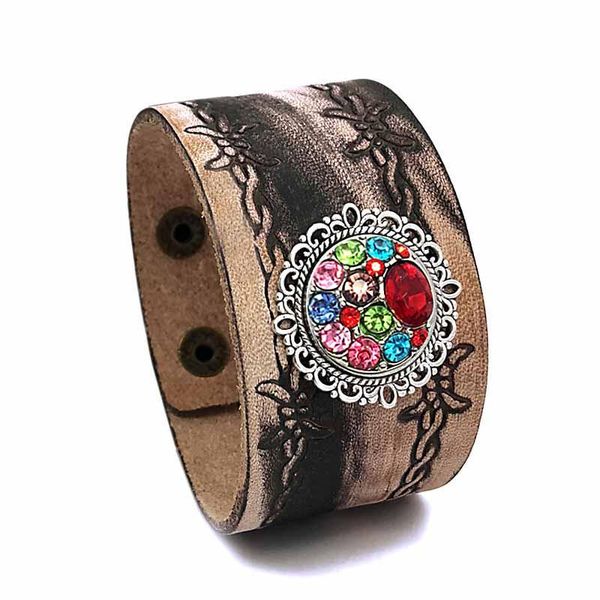 charm bracelets punk rock interchangeable 300 real original genuine leather retro fashion 18mm snap button bracelet jewelry for women men, Golden;silver
charm bracelets punk rock interchangeable 300 real original genuine leather retro fashion 18mm snap button bracelet jewelry for women men, Golden;silver