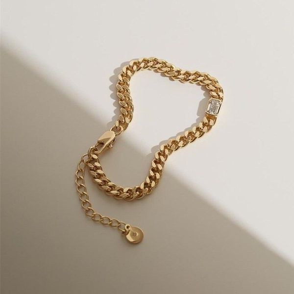 chains cuba chain copper plated gold inlaid zircon bracelet necklace light luxury basic clavicle, Silver
chains cuba chain copper plated gold inlaid zircon bracelet necklace light luxury basic clavicle, Silver