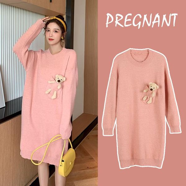 maternity dresses autumn winter warm sweater clothes for pregnant women mother daily knitted pregnancy dress 2021, White
maternity dresses autumn winter warm sweater clothes for pregnant women mother daily knitted pregnancy dress 2021, White
