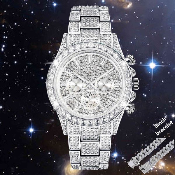 relogio masculino luxury full ice out diamond watch day date calendar quartz watches for men droshipping hip hop cuban chain new, Slivery;brown
relogio masculino luxury full ice out diamond watch day date calendar quartz watches for men droshipping hip hop cuban chain new, Slivery;brown