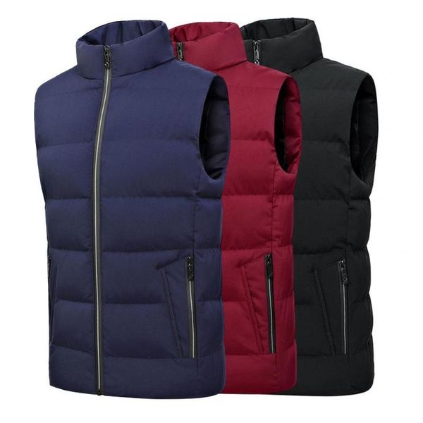men's vests men vest stand collar padded sleeveless solid color waistcoat for daily wear, Black;white
men's vests men vest stand collar padded sleeveless solid color waistcoat for daily wear, Black;white