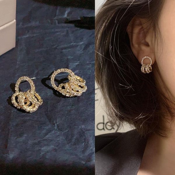 stud earrings for women simple exquisite crystal geometric annular fashionable light jewelry wholesale, Golden;silver
stud earrings for women simple exquisite crystal geometric annular fashionable light jewelry wholesale, Golden;silver