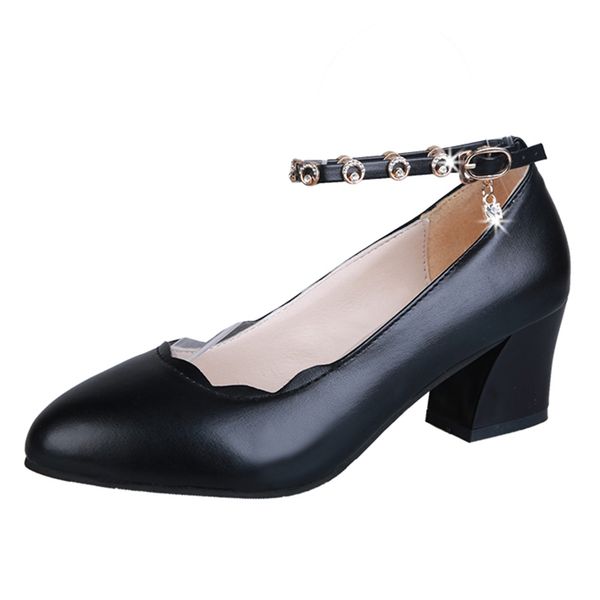 solid black leather 5.5cm high heel office women shoes spring new ladies thick heels crystal ankle strap pumps womanDress Shoes, Beige
solid black leather 5.5cm high heel office women shoes spring new ladies thick heels crystal ankle strap pumps womanDress Shoes, Beige