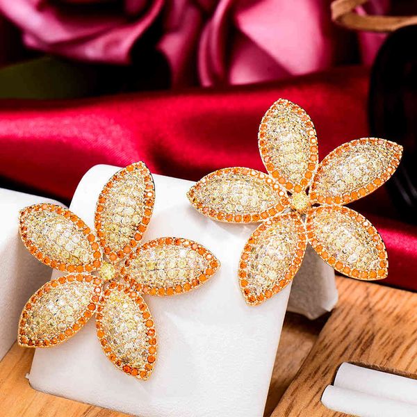 godki oversized big flower design brand fashion popular luxury cubic zirconia engagement wedding party stud earring, Golden
godki oversized big flower design brand fashion popular luxury cubic zirconia engagement wedding party stud earring, Golden