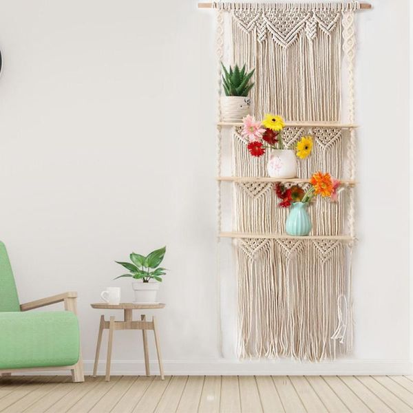 hand-woven hanging storage bag tapestry bohemian wall decoration floating shelf suitable for plants wall hanging shelf
hand-woven hanging storage bag tapestry bohemian wall decoration floating shelf suitable for plants wall hanging shelf