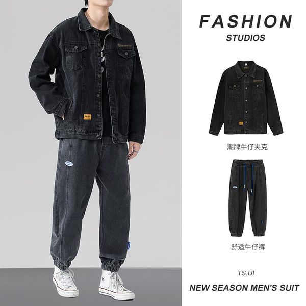 Men's Tracksuits 21 Autumn Product Suit Japanese Large Size Jeans Coat Loose Tide Brand Trousers; JK110, Gray
Men's Tracksuits 21 Autumn Product Suit Japanese Large Size Jeans Coat Loose Tide Brand Trousers; JK110, Gray