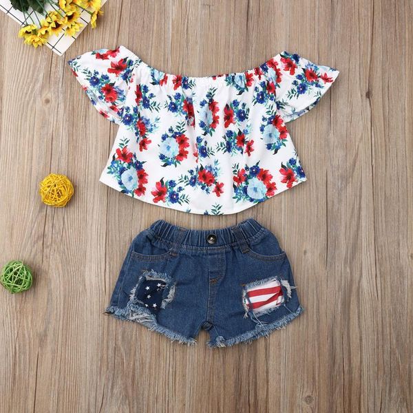 clothing sets baby & children's 2-6years toddler kids girl american flag outfits t-shirt+shorts jeans clothes summer, White
clothing sets baby & children's 2-6years toddler kids girl american flag outfits t-shirt+shorts jeans clothes summer, White
