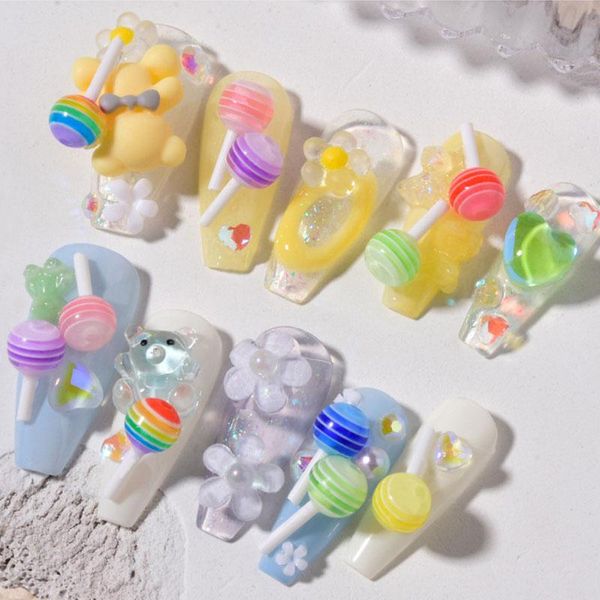 nail art decorations 5pcs lollipop shaped charms for acrylic nails 15x6mm cute design decoration studs jewelry manicure gems, Silver;gold
nail art decorations 5pcs lollipop shaped charms for acrylic nails 15x6mm cute design decoration studs jewelry manicure gems, Silver;gold