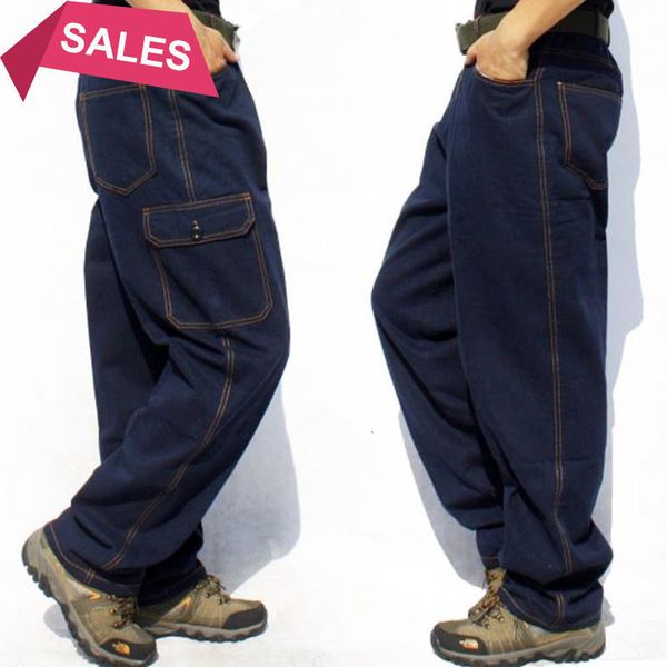 fashion multi-pocket men's cargo jeans loose casual trousers men straight baggy denim trouser male bottoms wear overalls, Blue
fashion multi-pocket men's cargo jeans loose casual trousers men straight baggy denim trouser male bottoms wear overalls, Blue