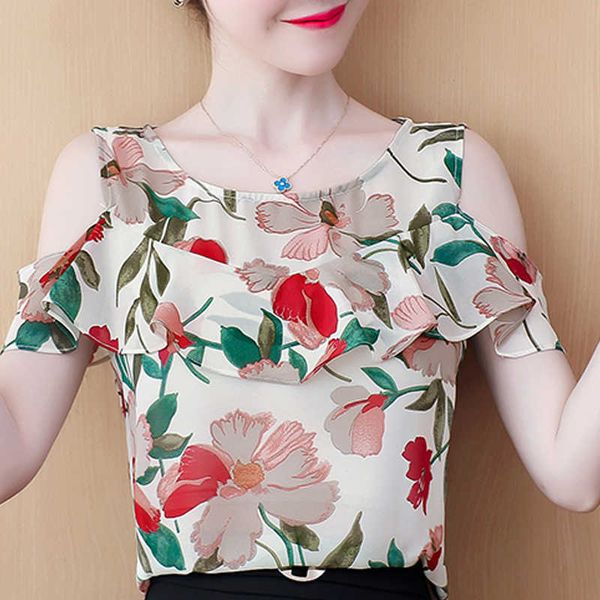 blouse women women blouses off shoulder o-neck print chiffon blouse shirt short sleeve women shirts blusas d365 210602, White
blouse women women blouses off shoulder o-neck print chiffon blouse shirt short sleeve women shirts blusas d365 210602, White