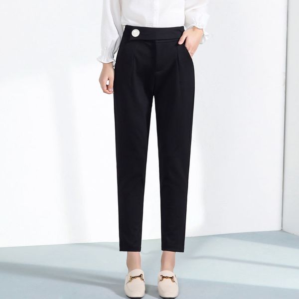 female fashion harem spring 2021 new high waist small feet casual black pants are thin and versatile rj9u, Black;white
female fashion harem spring 2021 new high waist small feet casual black pants are thin and versatile rj9u, Black;white