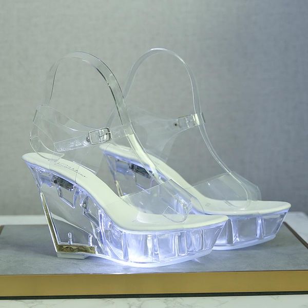 sandals 2021 plus size women stripper 10cm high heels 4cm platform blue glow crystal prom pumps fetish shiny wedges shoes, Black
sandals 2021 plus size women stripper 10cm high heels 4cm platform blue glow crystal prom pumps fetish shiny wedges shoes, Black