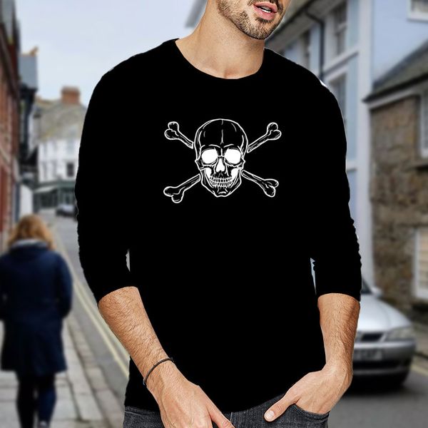 long sve t-shirt men's fashion pure cotton round neck loose large t-shirt long sve men's, White;black
long sve t-shirt men's fashion pure cotton round neck loose large t-shirt long sve men's, White;black