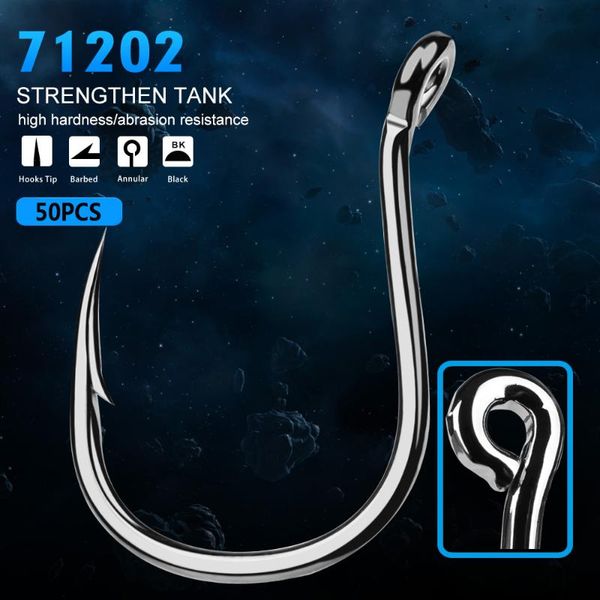 fishing hooks 50pcs 1/0#-6/0# hook strong high-carbon steel kudako series jig carp jigging saltwater bass pesca tackle
fishing hooks 50pcs 1/0#-6/0# hook strong high-carbon steel kudako series jig carp jigging saltwater bass pesca tackle