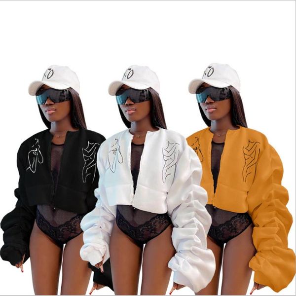 women's jackets cartoon printed bomber jacket for women ruched wrinkle puff sleeved cardigan high waist overcoat casual hip hop streetw, Black;brown
women's jackets cartoon printed bomber jacket for women ruched wrinkle puff sleeved cardigan high waist overcoat casual hip hop streetw, Black;brown