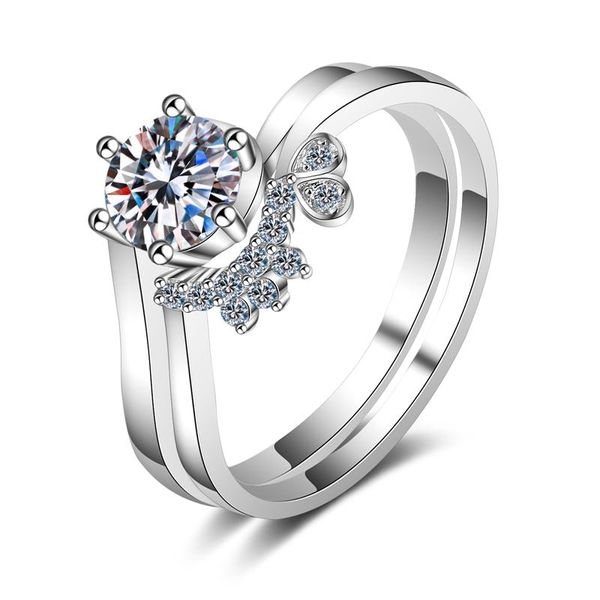 cluster rings wholesale two in one special design 925 sterling silver moissanite ring for women wedding, Golden;silver
cluster rings wholesale two in one special design 925 sterling silver moissanite ring for women wedding, Golden;silver