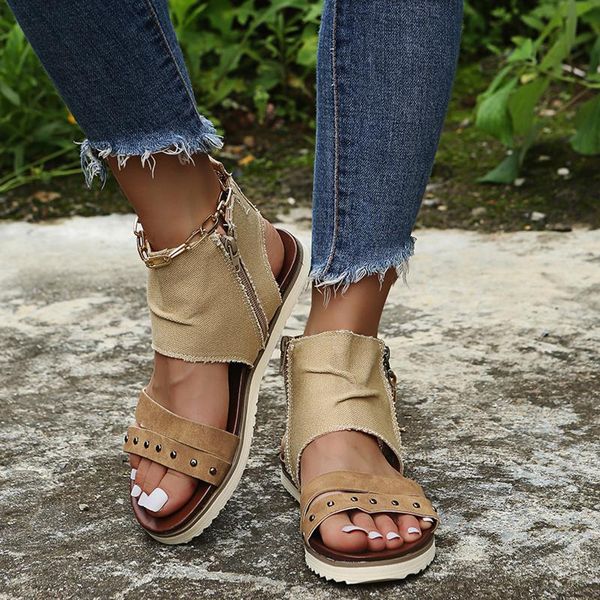 sandals summer female 2021 fashion solid zipper wedges t-strap shoes for women casual open toe ladies plus size, Black
sandals summer female 2021 fashion solid zipper wedges t-strap shoes for women casual open toe ladies plus size, Black