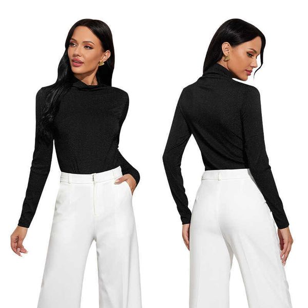 bright silk black bodysuits women casual half turtleneck long sleeve rompers autumn winter bodycon bottoming playsuits 210526, Black;white
bright silk black bodysuits women casual half turtleneck long sleeve rompers autumn winter bodycon bottoming playsuits 210526, Black;white
