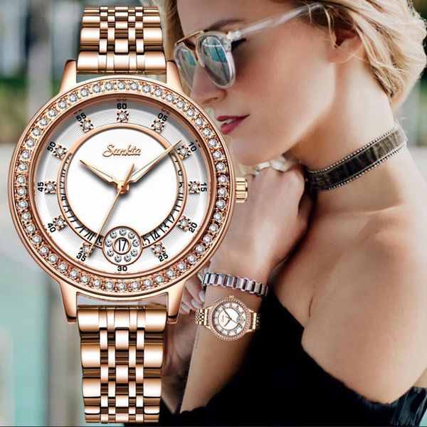 wristwatches sunkta women watches stainless steel watch woman business analog casual alloy strap quartz watches+box, Slivery;brown
wristwatches sunkta women watches stainless steel watch woman business analog casual alloy strap quartz watches+box, Slivery;brown