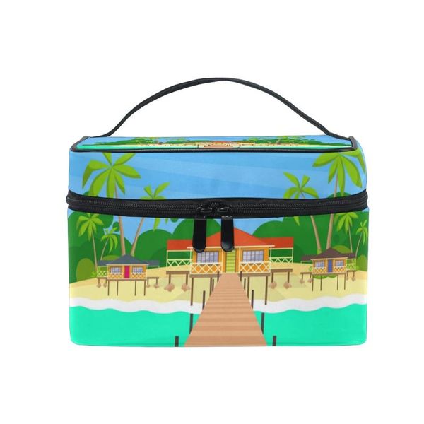 fengju cosmetic bag portable travel organizer hanging toiletry case storage tote for girls woman tropical island
fengju cosmetic bag portable travel organizer hanging toiletry case storage tote for girls woman tropical island