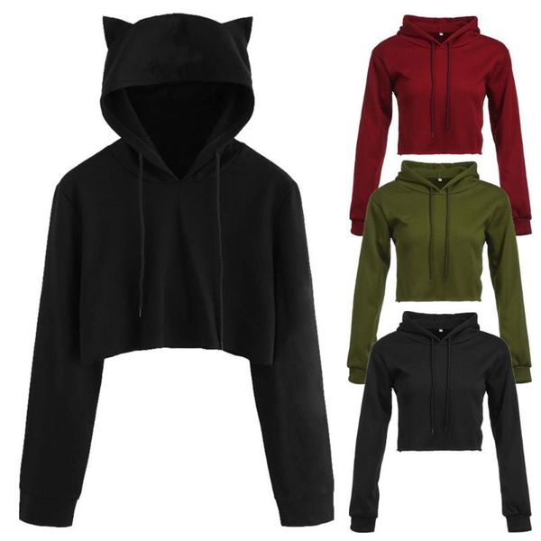 women's hoodies & sweatshirts with cat ear pullover long sleeve solid hoodie sweatshirt jumper casual autumn women s m xl, Black
women's hoodies & sweatshirts with cat ear pullover long sleeve solid hoodie sweatshirt jumper casual autumn women s m xl, Black